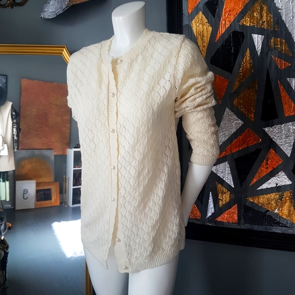 Vintage Made in Canada Cardigan - Picture 1 of 12